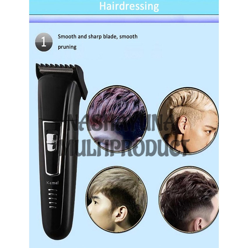 Alat Cukur Rambut Kumis Kemei KM-6558 Shaver hair trimmer clipper