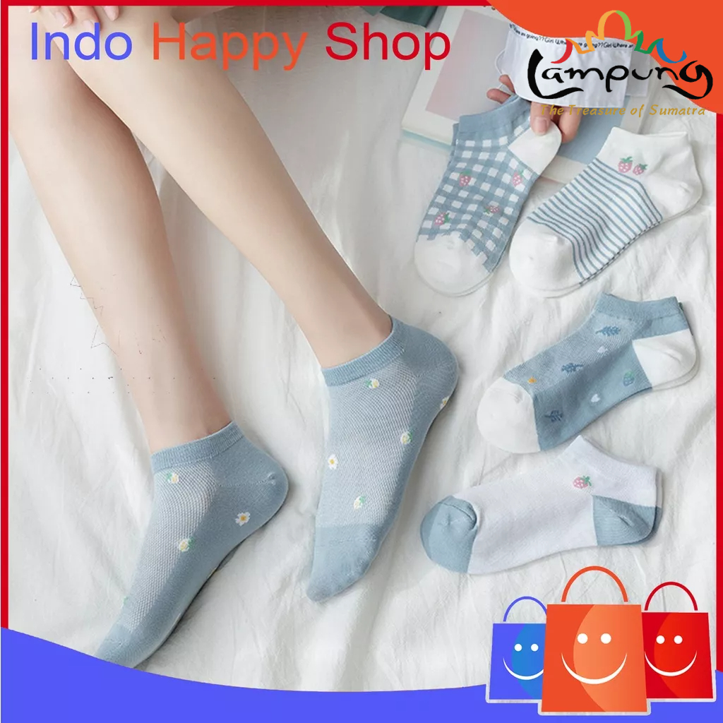 ⭐️𝐈𝐇𝐒 𝟕𝟔𝟗 𝐋𝐚𝐦𝐩𝐮𝐧𝐠⭐️Kaos Kaki Pria Wanita Motif Buah Kaos Kaki Pendek Korean Fashion Kekinian