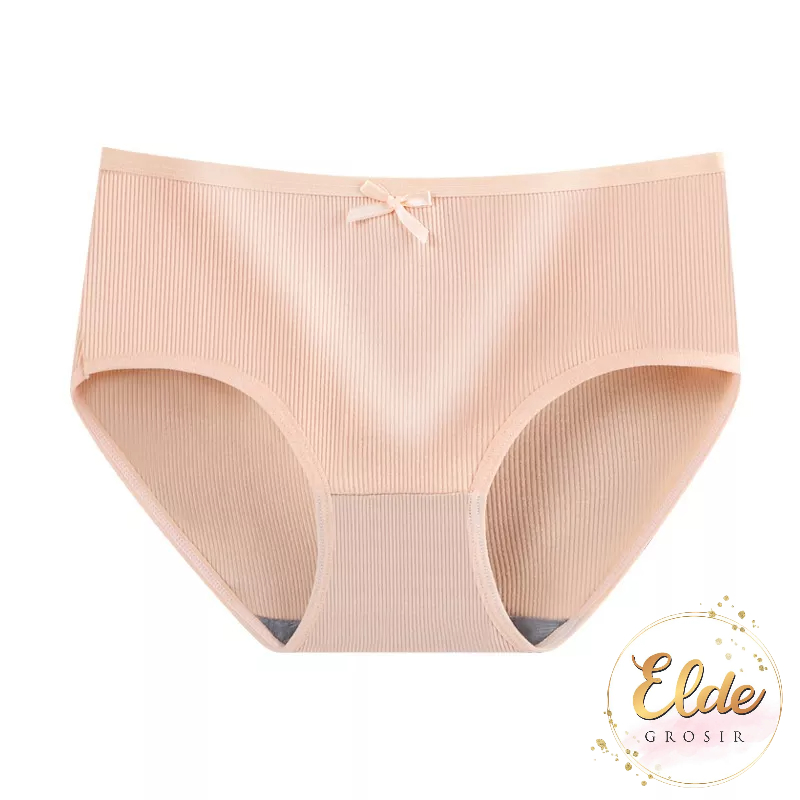 ELDE - Celana Dalam Wanita Panty Celana Dalam Nyaman CD Kolor Import Motif Pita