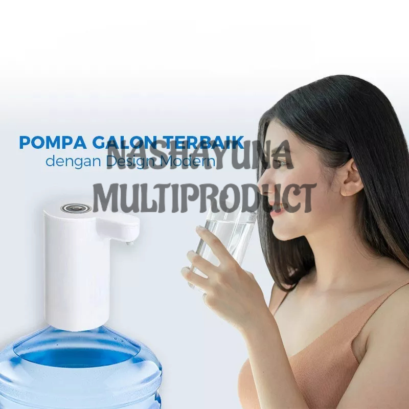 Pompa Elektrik Otomatis / Pompa Galon Air Minum VIPOO V-2055 / Electric Water Dispenser Charger USB