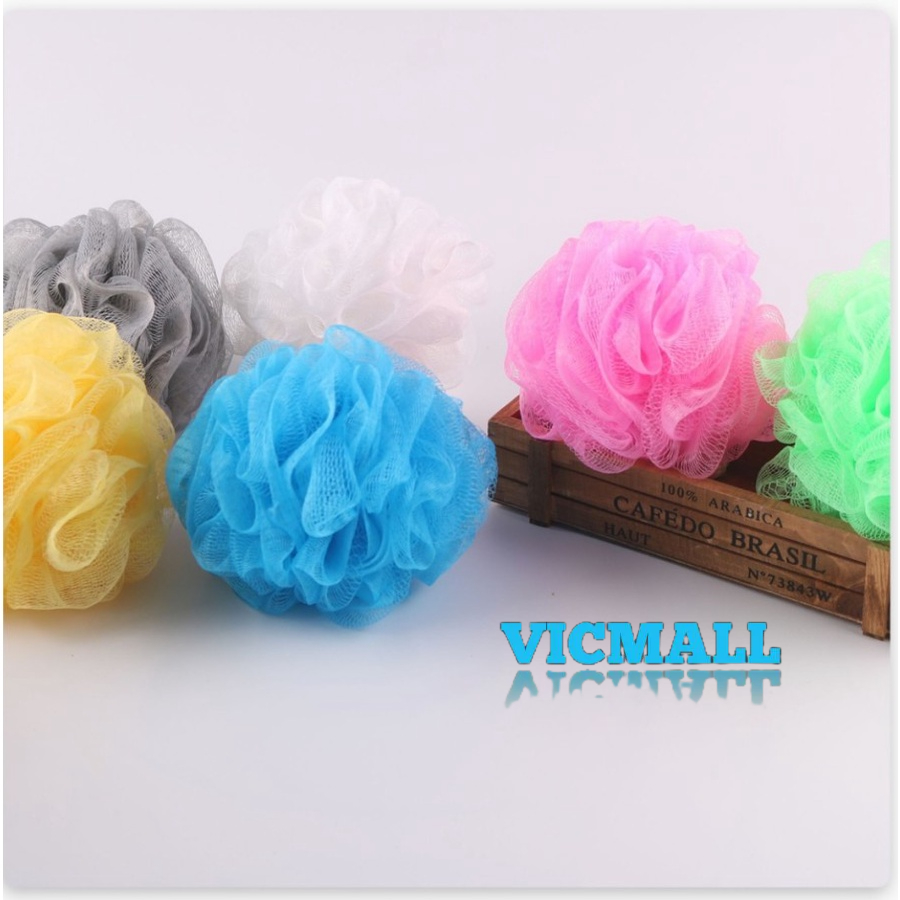 VICMALL - SPONS MANDI SHOWER PUFF BATH SPONGE SIKAT BADAN SPON BUSA SABUN / SIKAT MANDI JARING