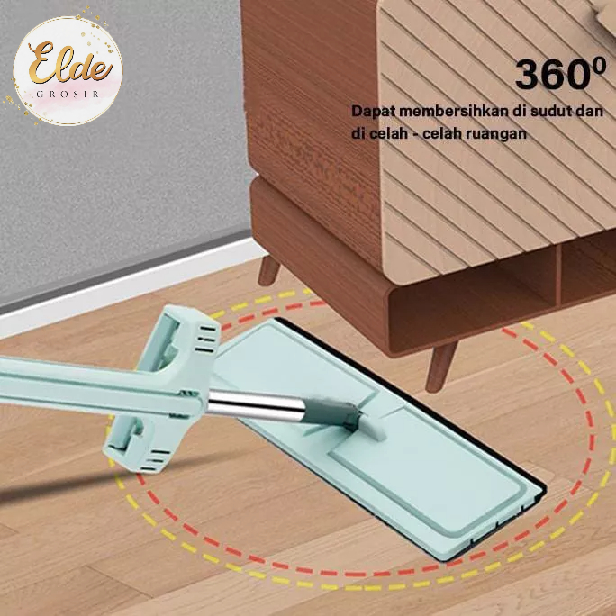 ELDE - Alat Pel Lantai Tarik/Alat Pel Ultra Mop Cleanze Green