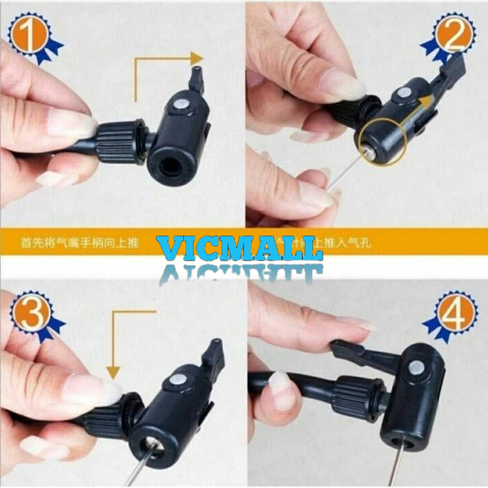 VICMALL - Pompa Ban Sepeda dan Motor Portable Serbaguna