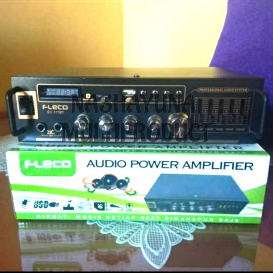 Power Amplifier Bluetooth Fleco SC-111BT/Amplifier Fleco Berkualitas