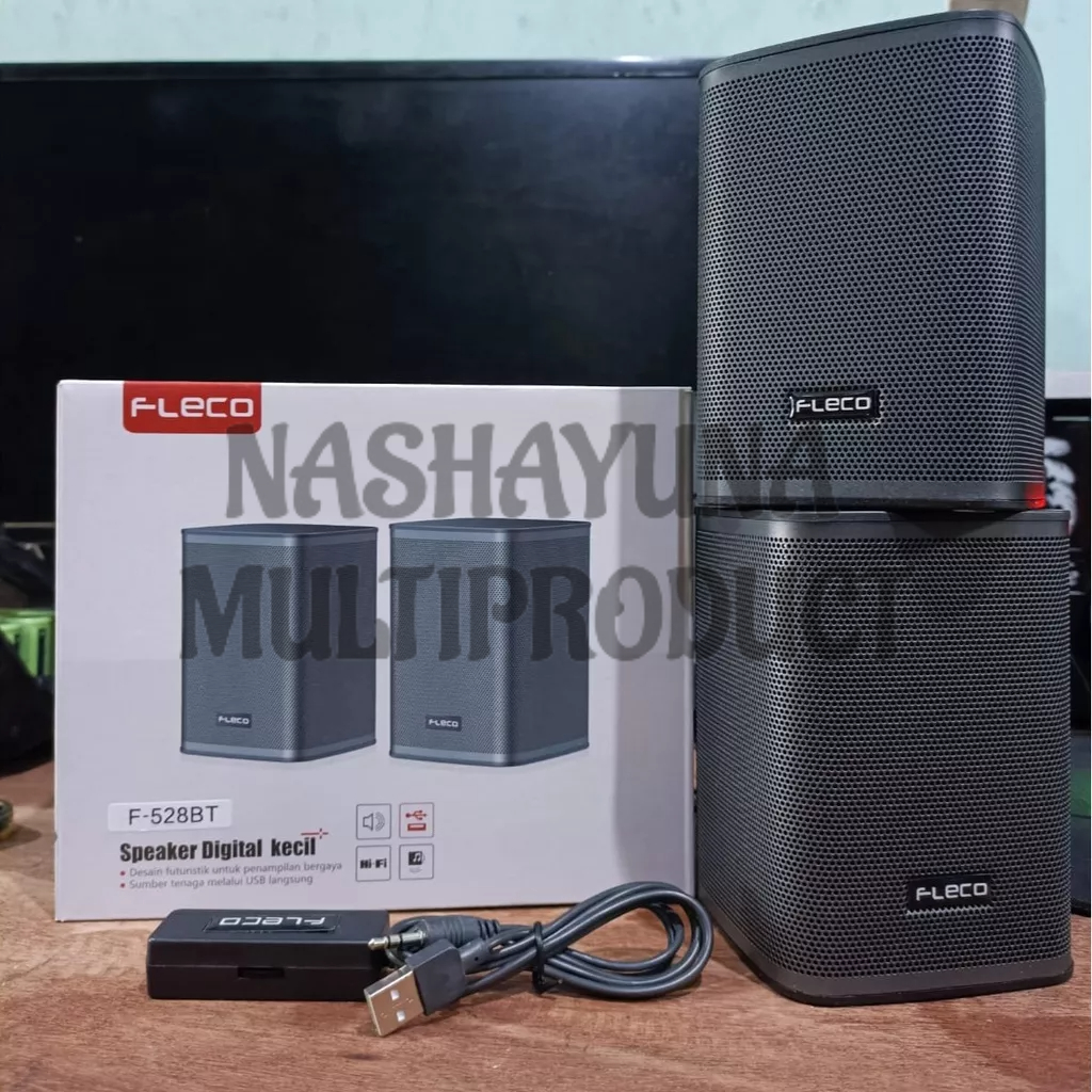 SPEAKER DIGITAL BLUETOOTH FLECO F-528BT SPEAKER KOMPUTER/TV BERGARANSI