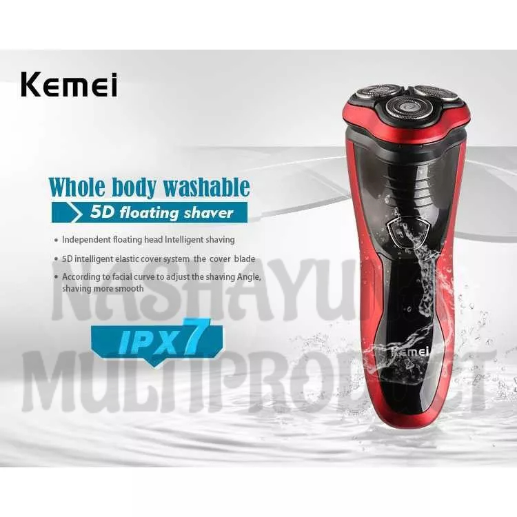 SHAVER KEMEI KM-9013 ORIGINAL RECHARGEABLE TRIPLE FLOATING BLADE