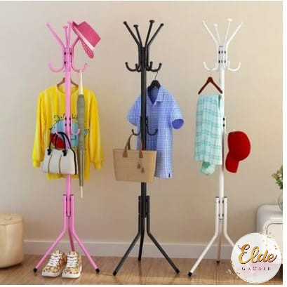 ELDE - Stand Hanger Hook Multifungsi / Hanger Gantungan Baju Tas Topi