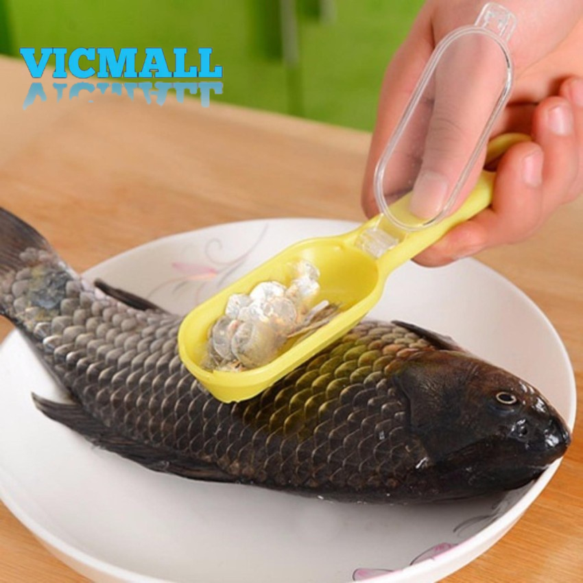 VICMALL - Alat pembersih sisik ikan/serutan pisau sisk ikan stainless steel