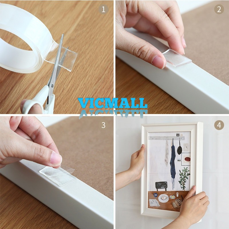 VICMALL - Magic Tape Selotip 1 meter Magic tape Serbaguna