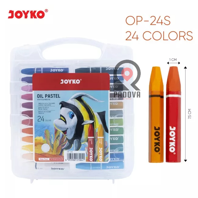 

Crayon Joyko Oil Pastel 24 Warna
