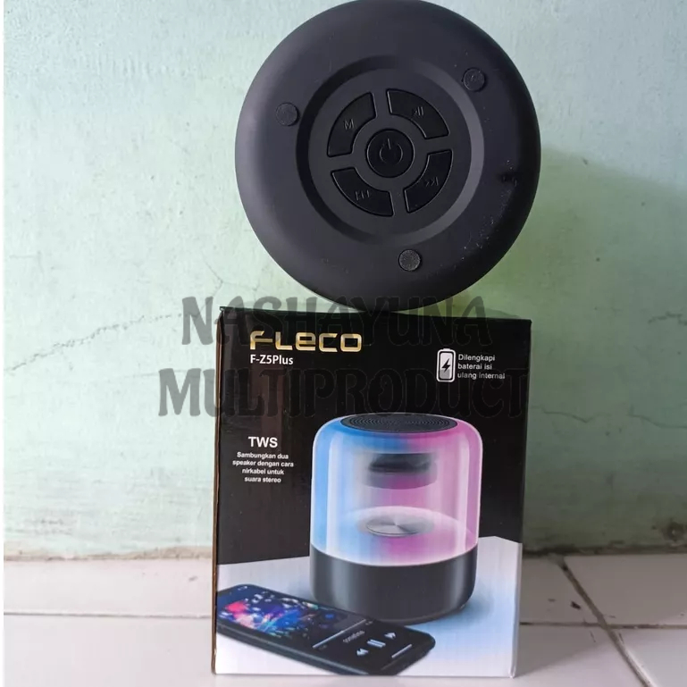 SPEAKER WIRELESS PORTABLE  FLECO F-Z5 PLUS BT 5.0 SUARA STEREO LED RGB