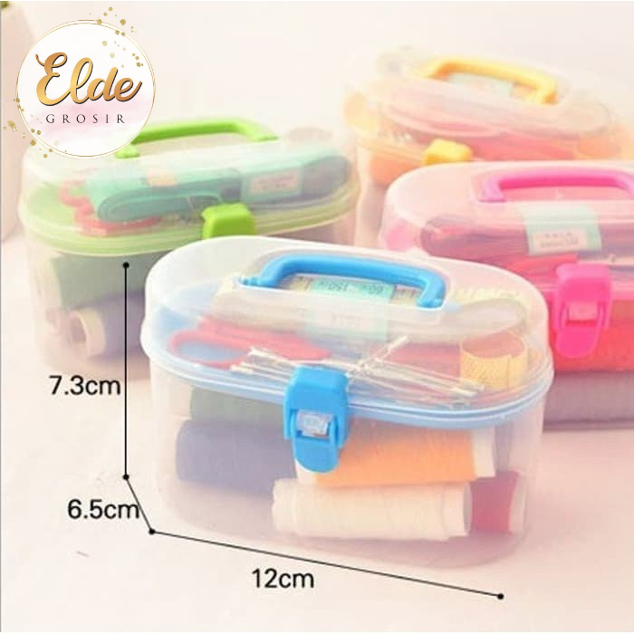 ELDE - 1 set Sewing Kit Box / alat set jahit menjahit dengan tangan