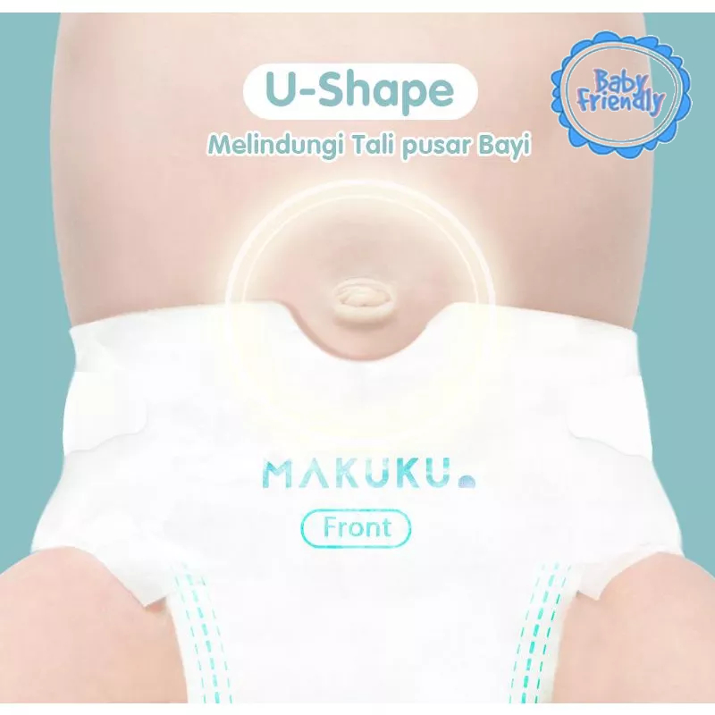 [BabyFriendly] MAKUKU SAP Diapers Comfort Fit Tape NB32 S30 M28 L26 L34 XL24 XXL22 Popok bayi Tipis SAP anti gumpal cepat kering