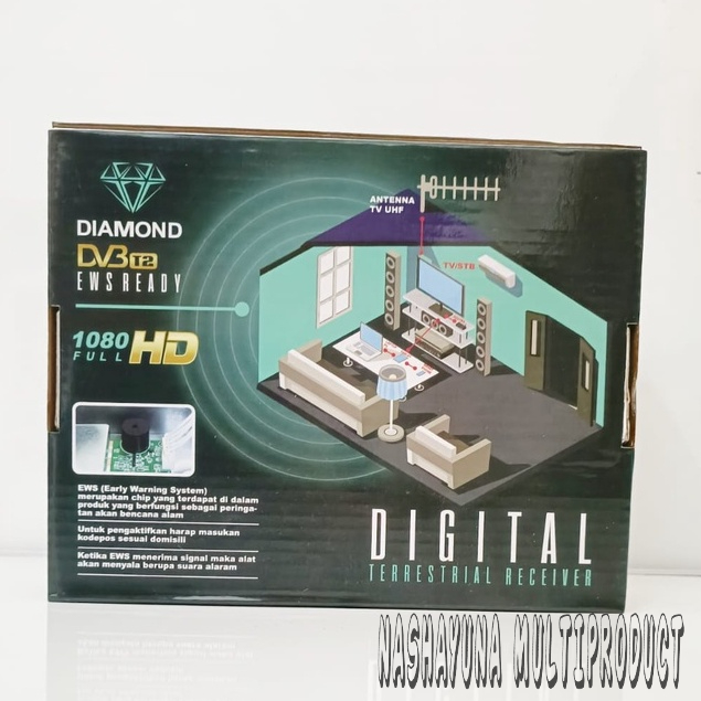 [BAYAR DI TEMPAT] DIGITAL TV SET TOP BOX DVBT 2 NOISE DIAMOND EWS READY