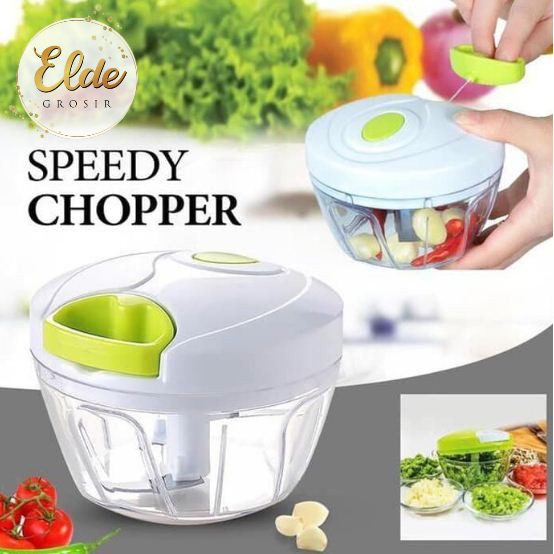 ELDE  - Speedy Chooper Blender Tarik Serbaguna Alat Penggiling Penghancur Bumbu Manual