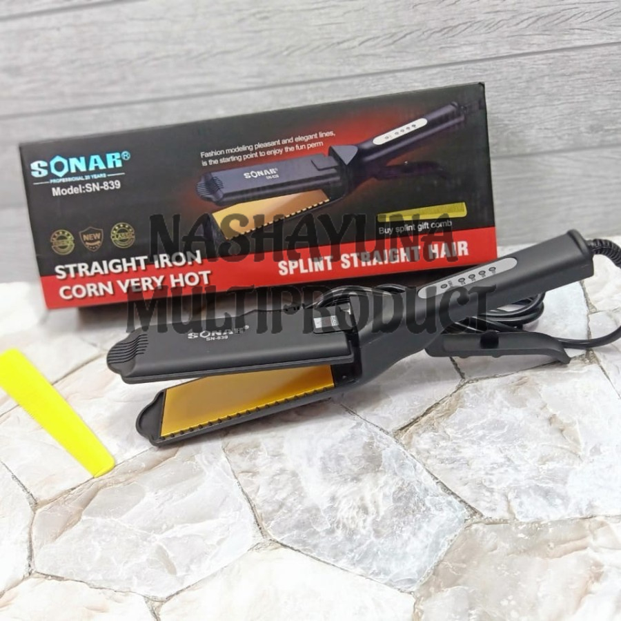 CATOK RAMBUT/CATOKAN RAMBUT SONAR SN-839 SPLIN STRAIGHT HAIR