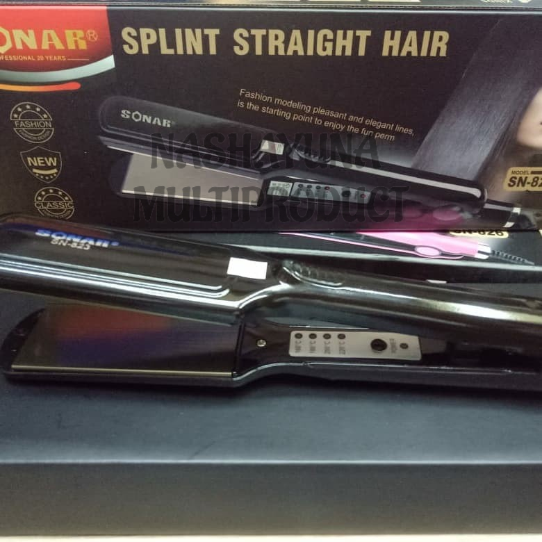 CATOKAN RAMBUT/PELURUS RAMBUT MEREK SONAR SN-823 SPLINT STRAIGHT HAIR PRAKTIS DIGUNAKAN