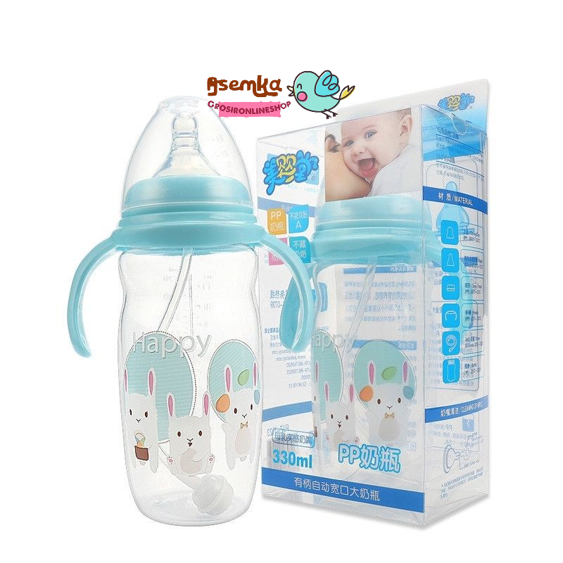 Botol Susu Pretty Wideneck Handle 220ml 330ml