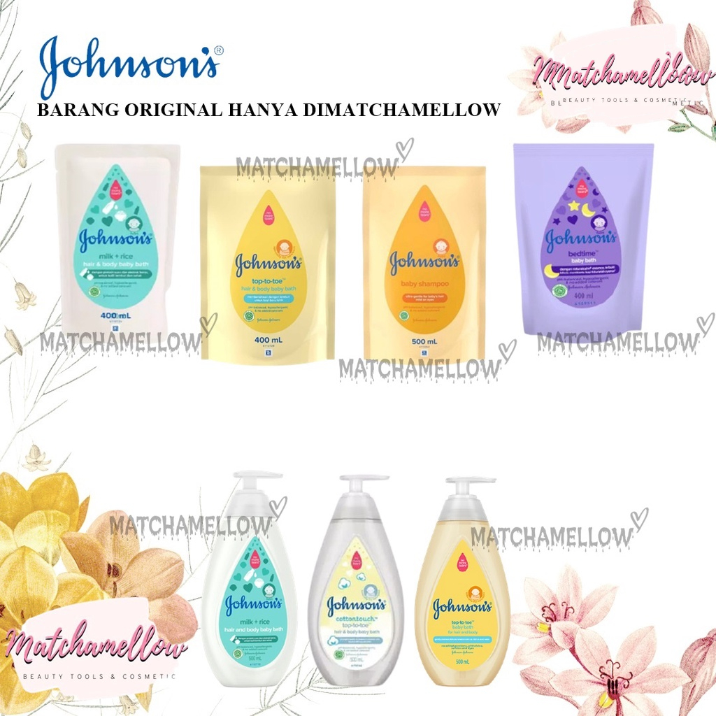 ❄️MATCHA❄️ [ REFILL ] JOHNSON'S BABY HAIR BODY WASH - SHAMPOO SABUN MANDI BPOM