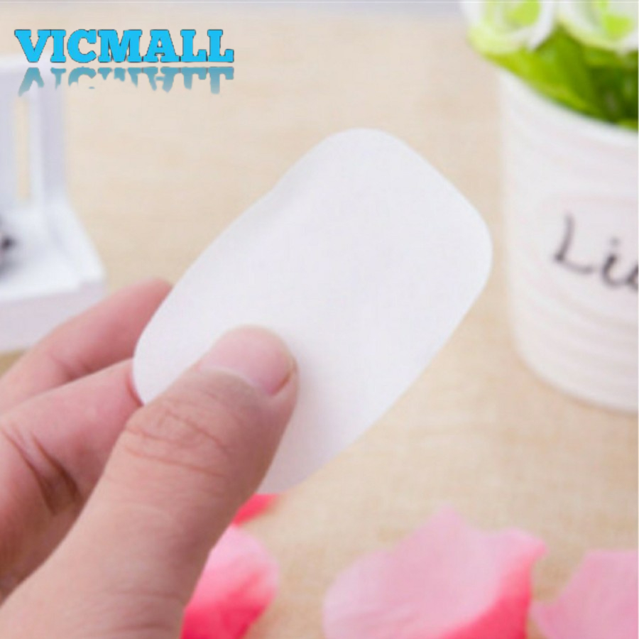 VICMALL - Sabun Kertas Cuci Tangan Praktis Travelling Paper Hand Soap Kebersihan