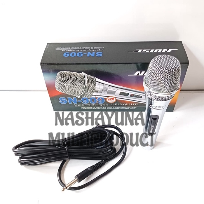 MICROPHONE KABEL/MICROPHONE DYNAMIC NOISE SN-909 MICROPHONE KARAOKE BERKUALITAS