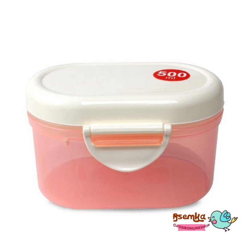 Tempat Kontener Wadah Susu Bubuk Travel 500ml Lusty Bunny Milk Kontainer &amp; Snack