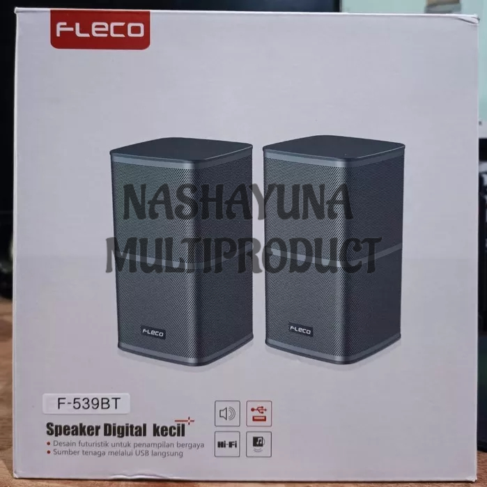 SPEAKER DIGITAL BLUETOOTH FLECO F-539BT SPEAKER KOMPUTER/HP/TV USB POWER