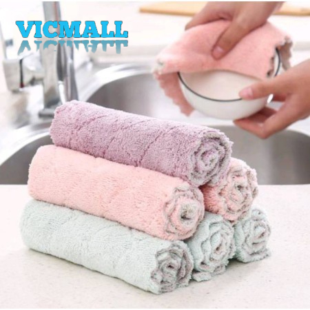 VICMALL - Kain Lap Anti Minyak uk 27x16cm Warna