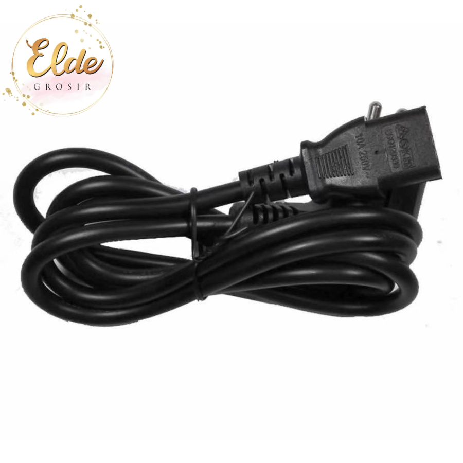 ELDE - Kabel Power untuk pc komputer, LCD, atau lainnya. Kualitas standart biasa