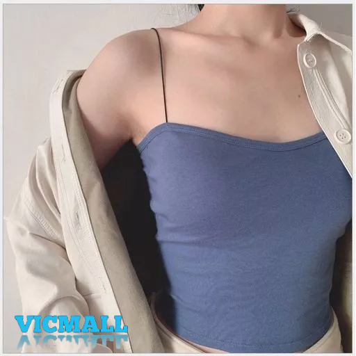 VICMALL - TANKTOP BRA WITH CUP BH SINGLET WANITA IMPORT ATASAN WANITA TERBARU / TANK TOP BRA SINGLET