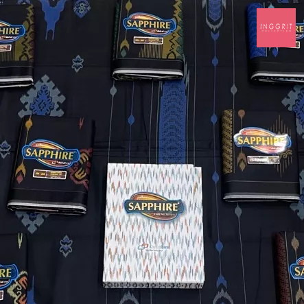 SARUNG SAPPHIRE PREMIUM STK(SONGKET KEMBANG) CODTERMURAH