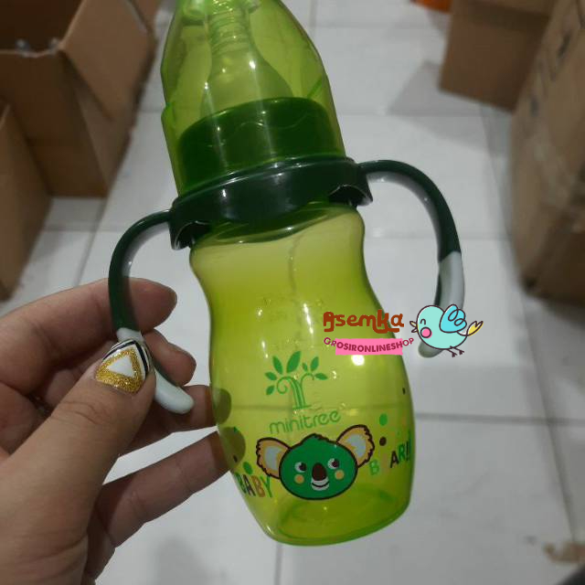 Botol susu minitree gagang 150ml 270ml warna slimneck