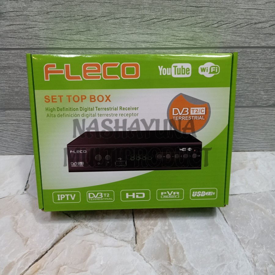 Set Top Box Fleco T2 DVB Receiver - STB Fleco T2 DVB Terrestria