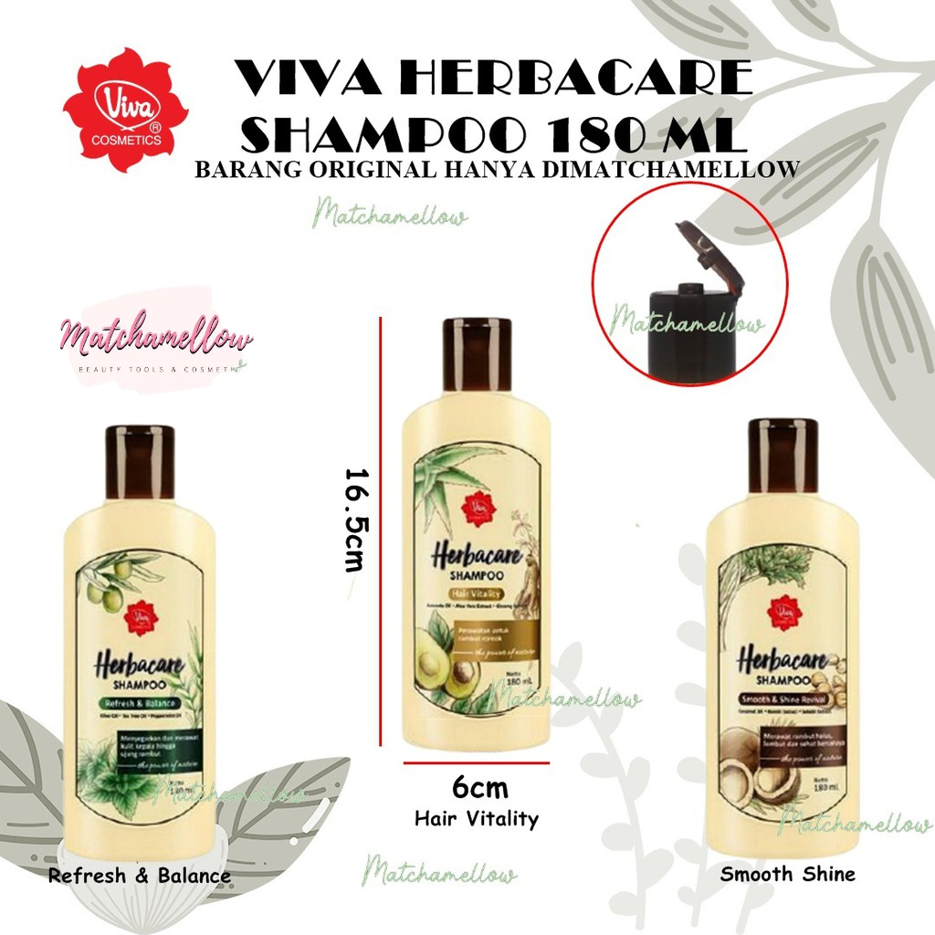 ❄️MATCHA❄️ VIVA SHAMPOO CONDITIONER HERBACARE / CREAMBATH PERAWATAN RAMBUT BERMINYAK KETOMBE RONTOK