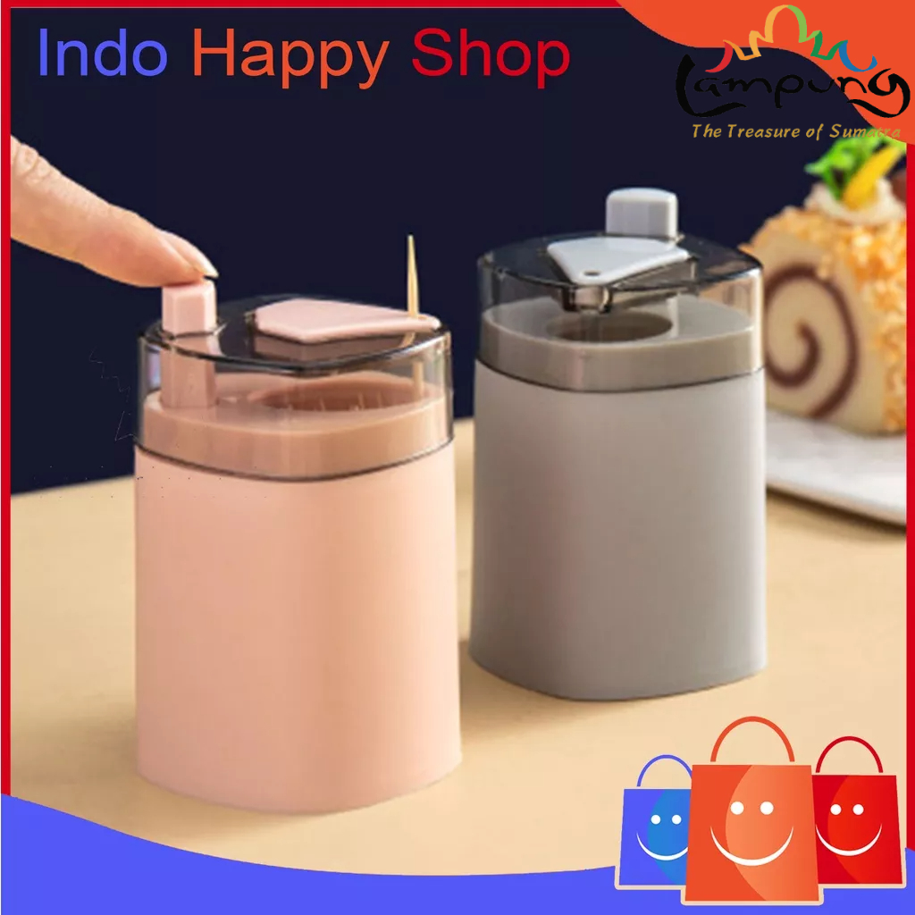 ⭐️𝐈𝐇𝐒 𝟑𝟑𝟒 𝐋𝐚𝐦𝐩𝐮𝐧𝐠⭐️Tempat Tusuk Gigi Otomatis Wadah Tusuk Gigi Automatic Pop-up Toothpick Holder