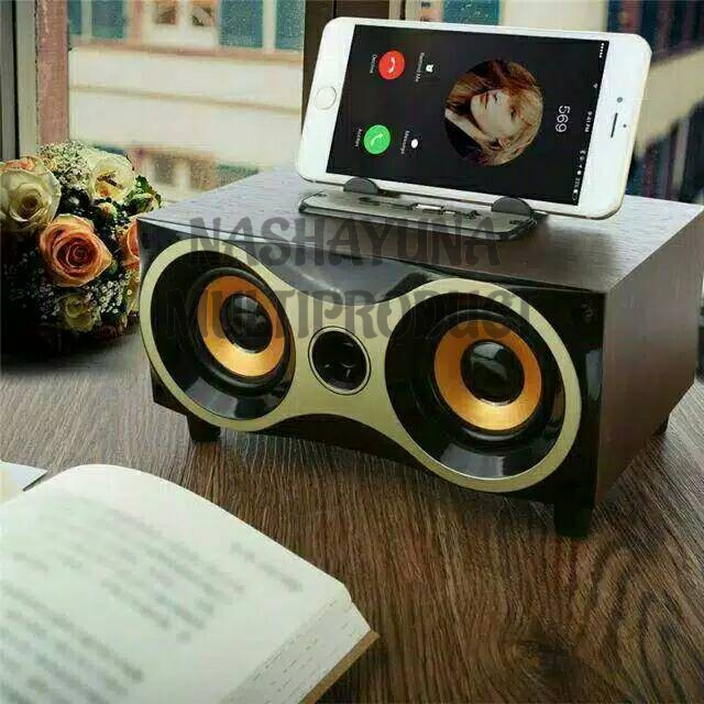 SPEAKER BLUETOOH MITSUYAMA MOTIF KAYU