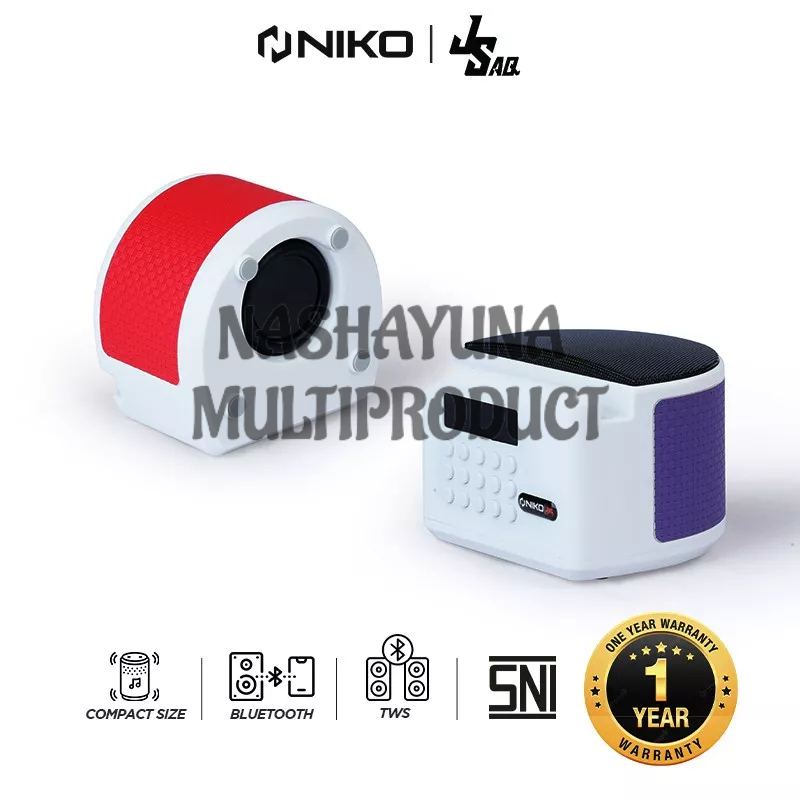 SPEAKER BLUETOOTH MINI NIKO JS-AQ MP3/RADIO SPEAKER PORTABLE