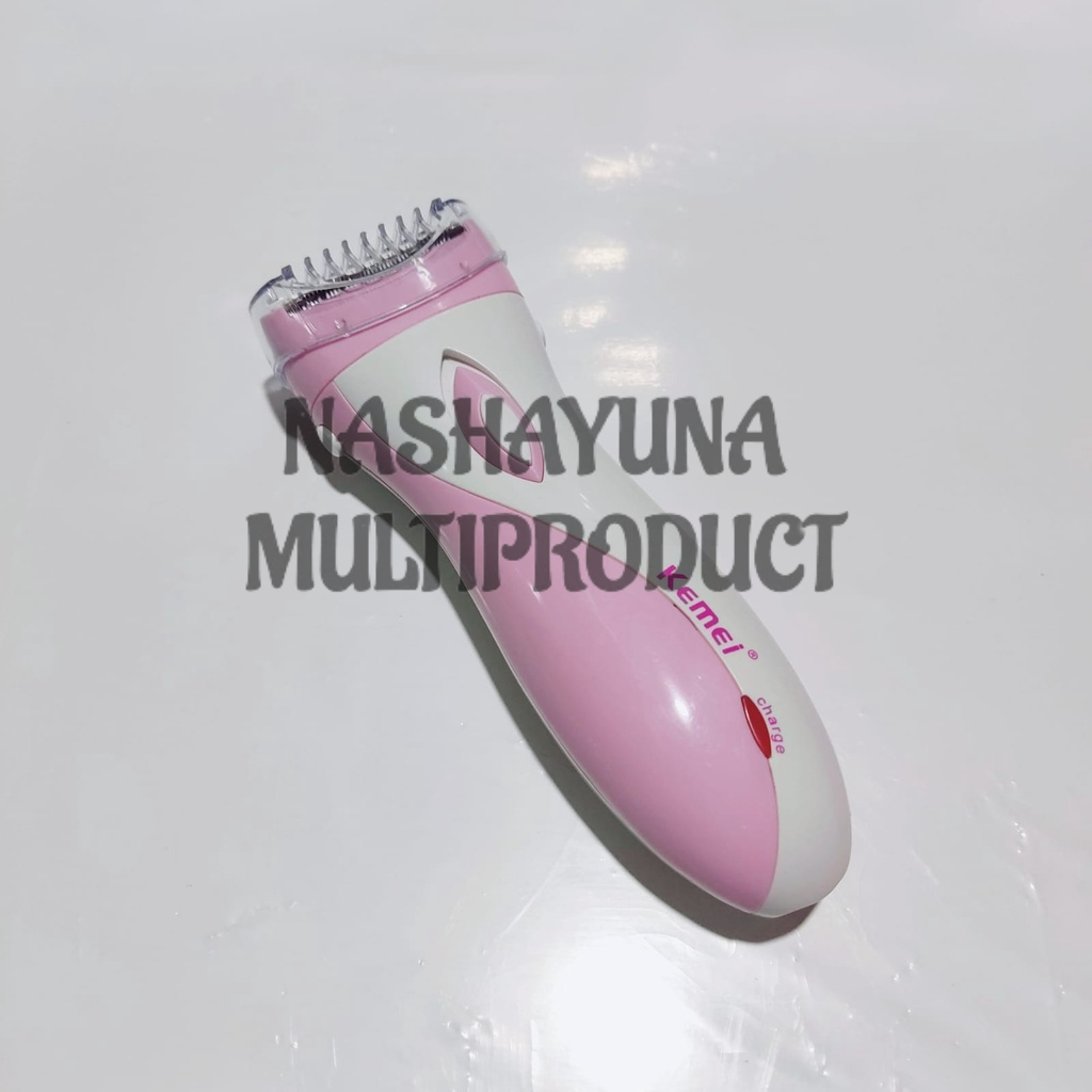 Alat Cukur Bulu Kemei KM-3018 Lady Shaver Woman Cukuran Wanita KM 3018