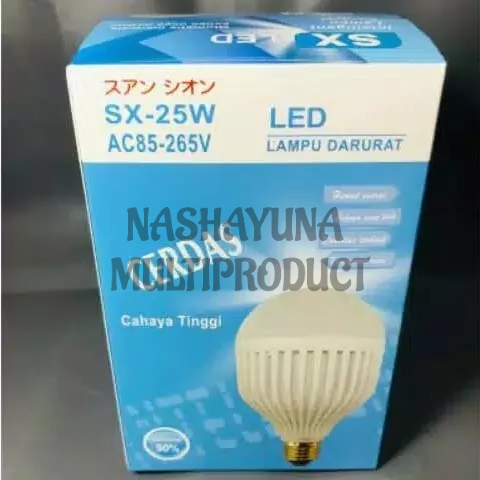 Promo Terbaru!!! Bohlam Lampu Emergency Led SX-25w, Sentuh Nyala Lampu Darurat Otomatis Menyala Saat Mati Lampu /1 Pcs Berkualitas