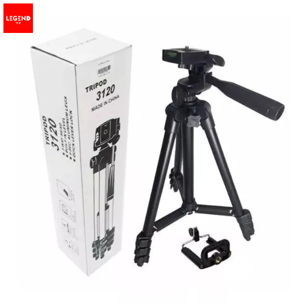 Tripod HITAM 3120 handphone hp u holder Kaki Stabilizer 1 Meter