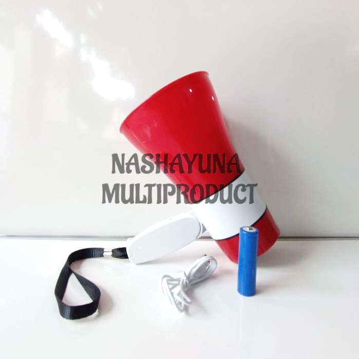 MEGAPHONE/PENGERAS SUARA FLECO YC-130RU GRATIS BATRAI DAN CAS MANY FUNCTION FOLDING MEGAPHONE