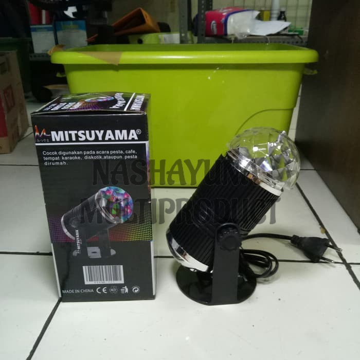 LAMPU DISCO STAND MITSUYAMA MS-357 SENSOR SUARA LED MINI STAGE LIGHT