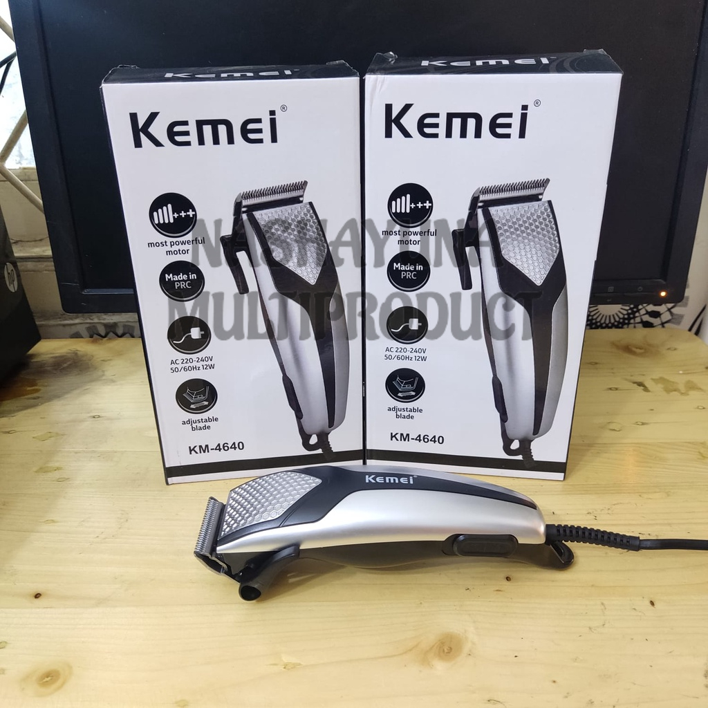 HAIR CLIPPER KEMEI KM 4640 - ALAT CUKUR RAMBUT KEMEI KM-4640 ORIGINAL