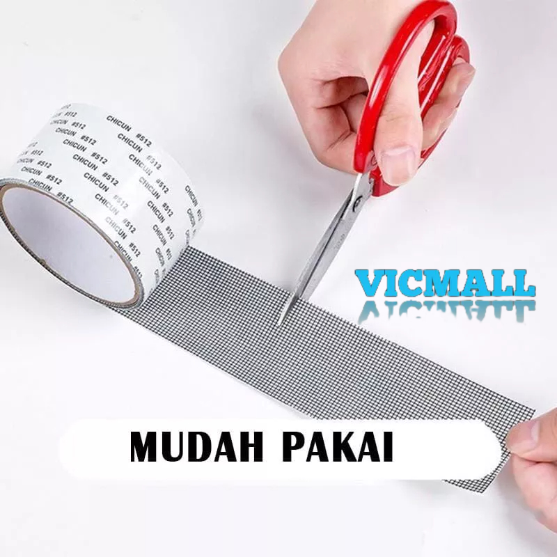 VICMALL - Lakban Tambalan Penutup Kawat Nyamuk Berlubang / Lakban Kawat Nyamuk Repair