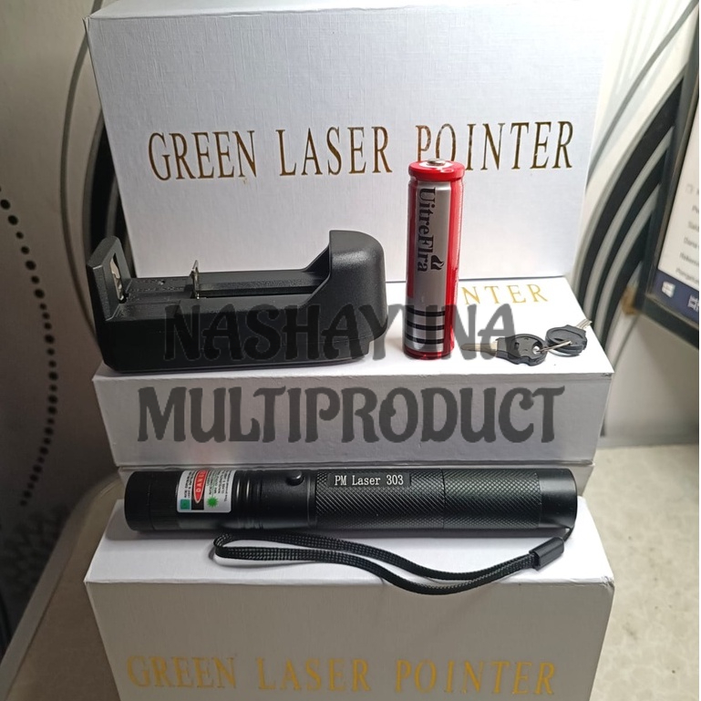 [BAYAR DI TEMPAT] SENTER JARAK JAUH/GREEN LASER POINTER MX-303 CAHAYA HINGGA 16 KM RECHARGER