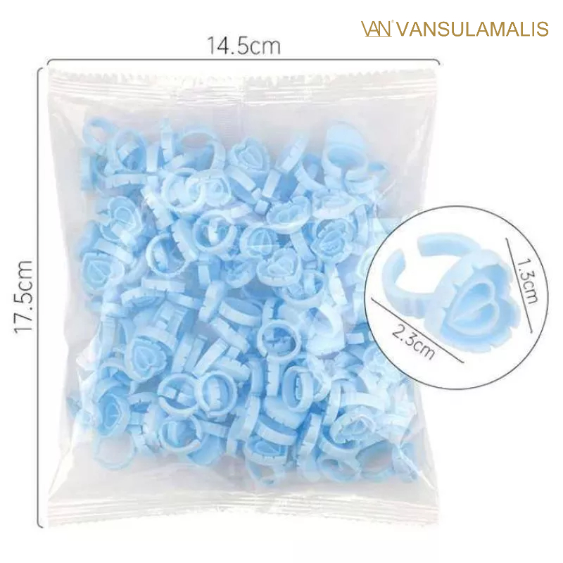 100PCS RING V EYELASH / RING RUSSIAN EYELASH / RING LEM EYELASH CABANG VOLUME (100 PCS)