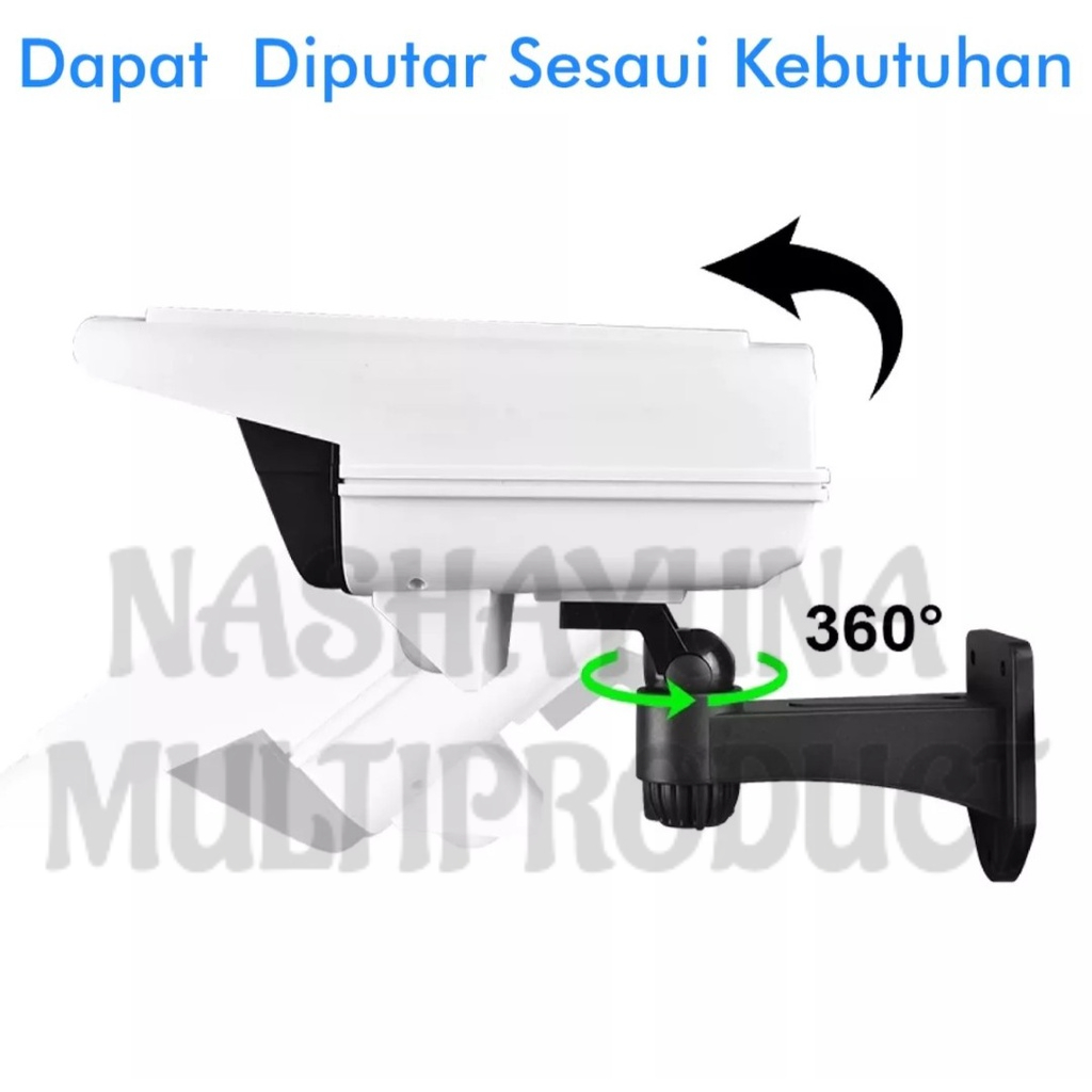 LAMPU SOLAR CELL IP65 MODEL CCTV - LAMPU SENSOR GERAK 77 LED - LAMPU 2178 BENTUK KAMERA PENGINTAI - LAMPU PANEL WATERPROOF