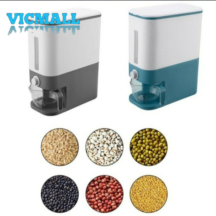 VICMALL - Tempat Penyimpanan Beras Otomatis / Dispenser Beras 12L