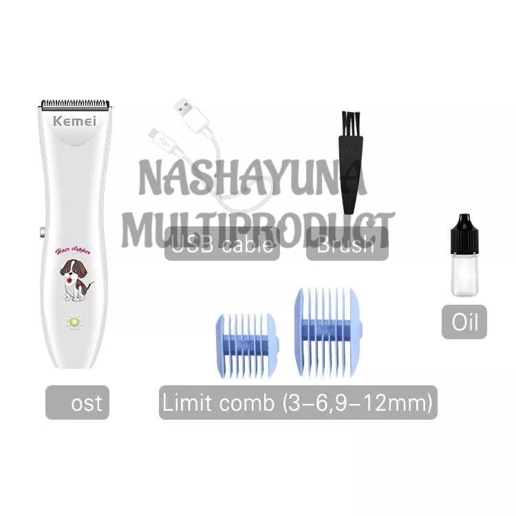 TERBAIK!! ALAT CUKUR BULU HEWAN KEMEI KM-1051 CAT / DOG HAIR TRIMMER PET SHAVER