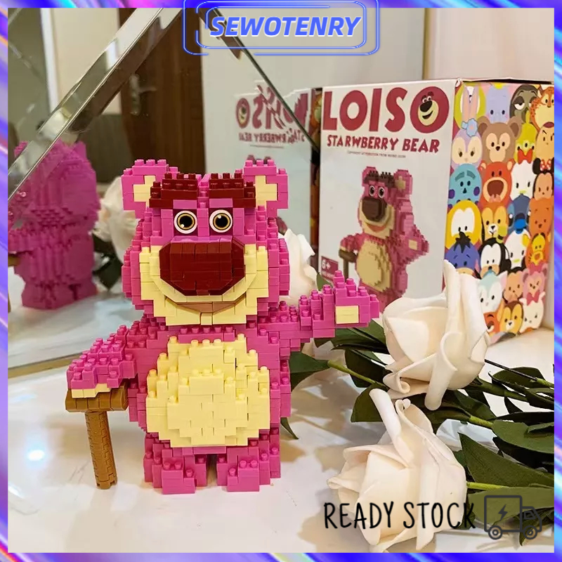 【COD】Mainan Balok Susun Astronaut Lotso LinaBell StellaLou Edukatif Untuk Anak DIY 3D Puzzle Toy Brick Gift